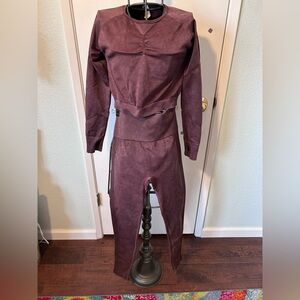 Women's chocolate brown athletic set